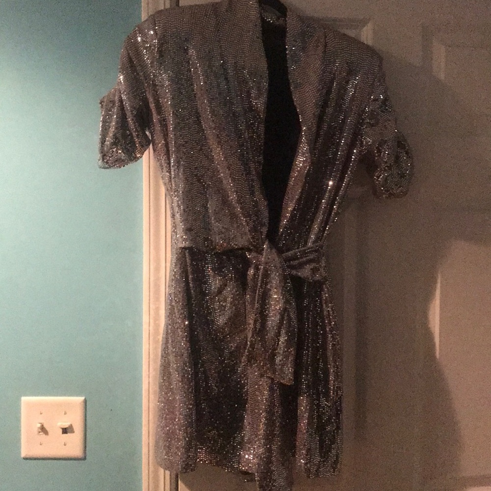 Sequin party romper ZARA